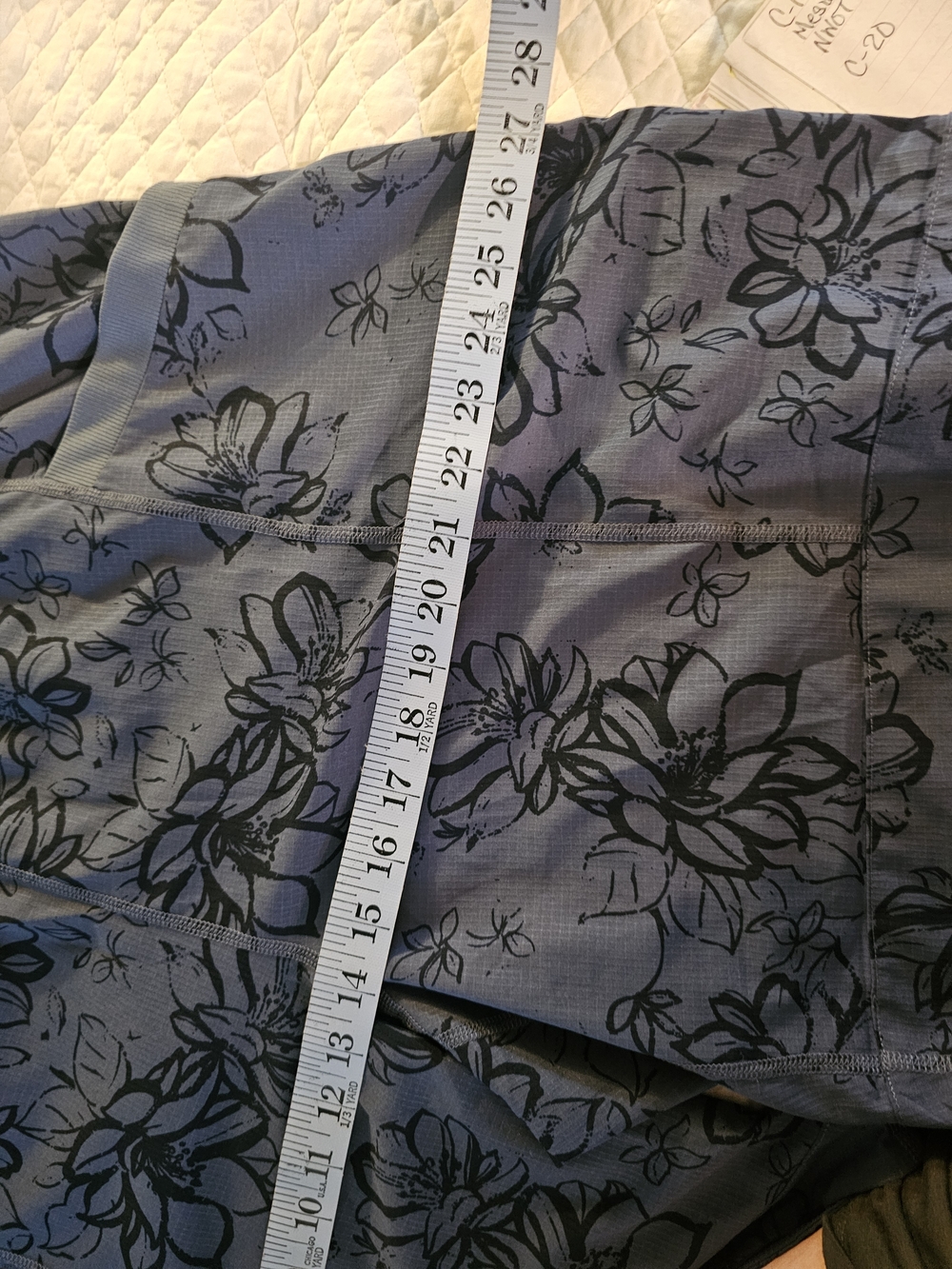St. John's Bay Blue Floral Women's Bermuda Shorts - Picture 8 of 10